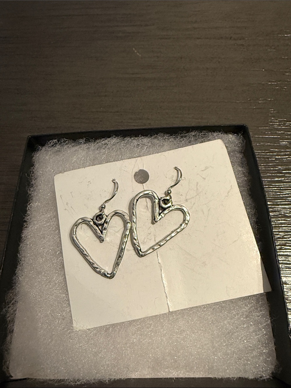 BRAND NEW!! Silver Heart Dangle Earrings - Women's Jewelry
